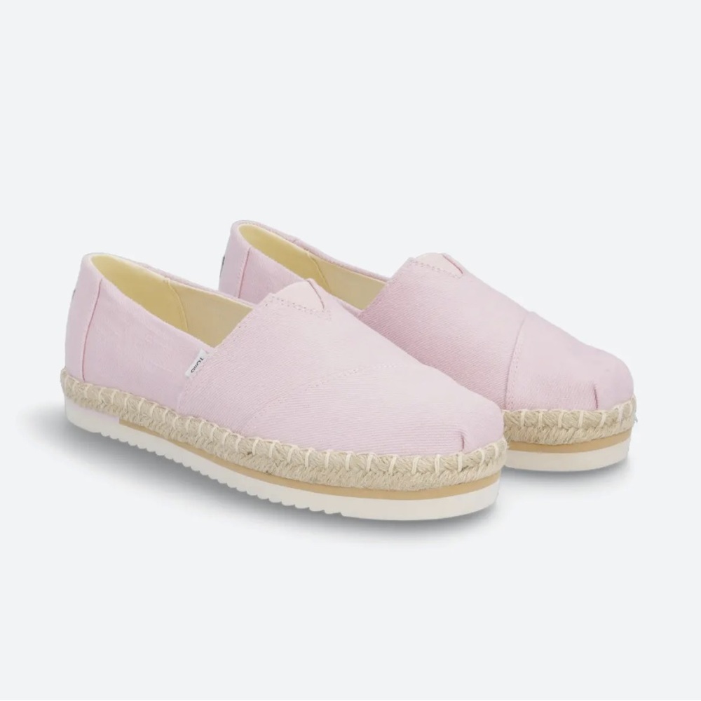 ✨NWT Toms Alpargata Rope Platform Slip Ons